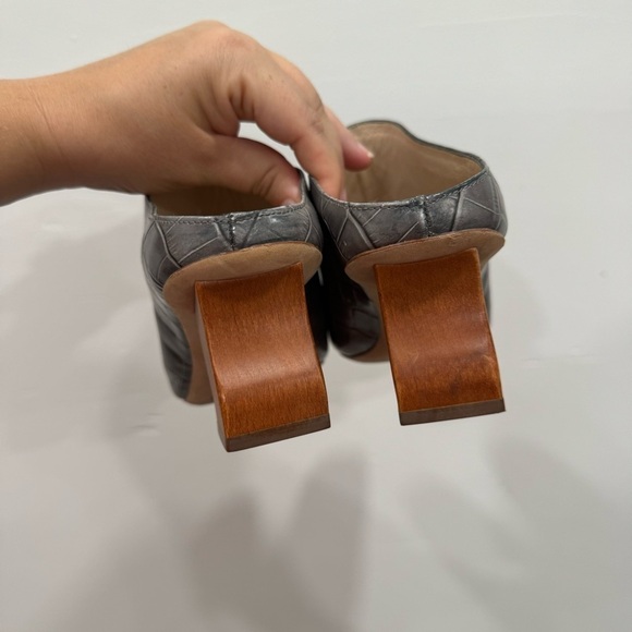 Rejona Pyo Andi Mule Shoe Size 39 EU Leather Square Toe - Picture 7 of 11